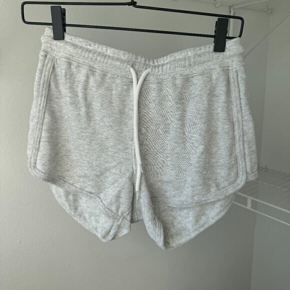 Charlie Hustle Pants - Charlie Hustle Vintage Grey Terry Cloth Dolphin Shorts